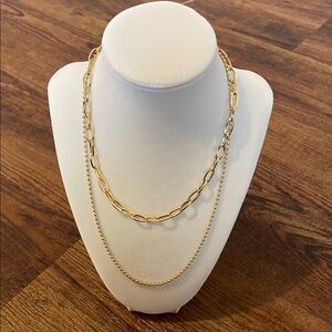 Victoria Emerson Gold Paperclip Necklace Bold Statement